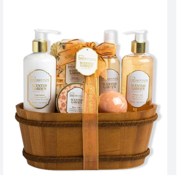 IDC SCENTED GARDEN COUNTRY ROSE CESTA 7 PIEZAS