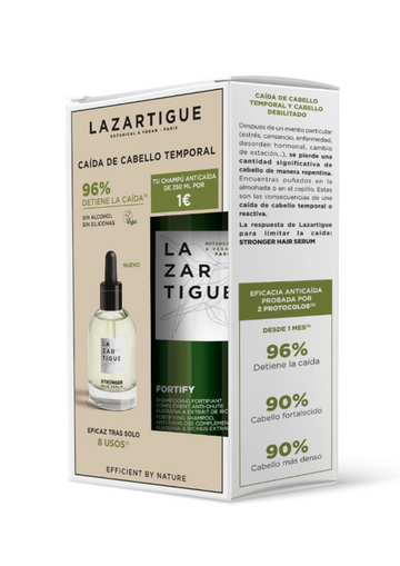 Lazartigue Stronger Sérum Capilar Anticaída Fortificante 50ml+  Fortify Champú Fortificante 250ml